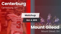 Matchup: Centerburg High vs. Mount Gilead  2019