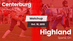 Matchup: Centerburg High vs. Highland  2019