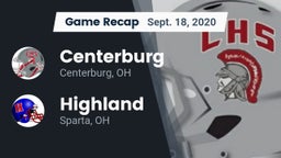 Recap: Centerburg  vs. Highland  2020