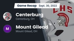 Recap: Centerburg  vs. Mount Gilead  2022