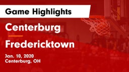 Centerburg  vs Fredericktown  Game Highlights - Jan. 10, 2020