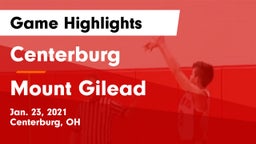 Centerburg  vs Mount Gilead  Game Highlights - Jan. 23, 2021
