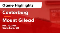 Centerburg  vs Mount Gilead  Game Highlights - Dec. 10, 2021