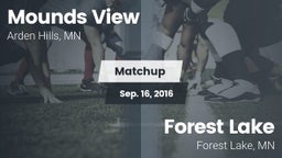 Matchup: Mounds View High vs. Forest Lake  2016