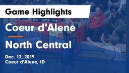 Coeur d'Alene  vs North Central  Game Highlights - Dec. 12, 2019