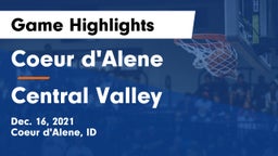 Coeur d'Alene  vs Central Valley  Game Highlights - Dec. 16, 2021