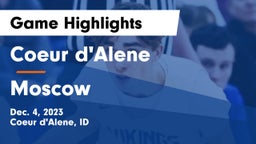 Coeur d'Alene  vs Moscow  Game Highlights - Dec. 4, 2023