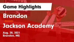 Brandon  vs Jackson Academy  Game Highlights - Aug. 28, 2021