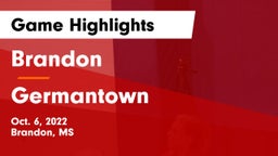 Brandon  vs Germantown  Game Highlights - Oct. 6, 2022