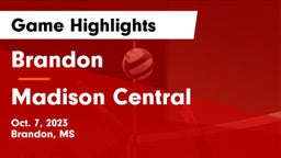 Brandon  vs Madison Central  Game Highlights - Oct. 7, 2023