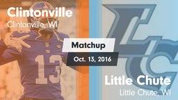 Matchup: Clintonville High vs. Little Chute  2016