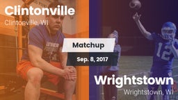 Matchup: Clintonville High vs. Wrightstown  2017