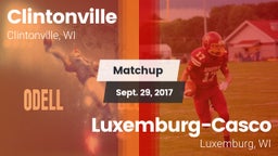 Matchup: Clintonville High vs. Luxemburg-Casco  2017