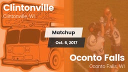 Matchup: Clintonville High vs. Oconto Falls  2017