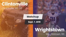 Matchup: Clintonville High vs. Wrightstown  2018