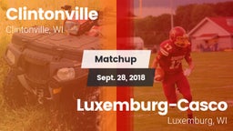 Matchup: Clintonville High vs. Luxemburg-Casco  2018