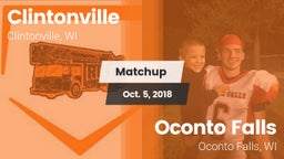 Matchup: Clintonville High vs. Oconto Falls  2018