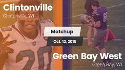 Matchup: Clintonville High vs. Green Bay West 2018