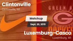 Matchup: Clintonville High vs. Luxemburg-Casco  2019