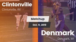Matchup: Clintonville High vs. Denmark  2019