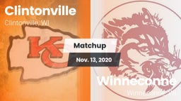 Matchup: Clintonville High vs. Winneconne  2020