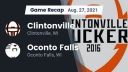 Recap: Clintonville  vs. Oconto Falls  2021