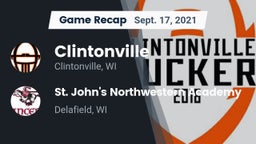 Recap: Clintonville  vs. St. John's Northwestern Academy 2021