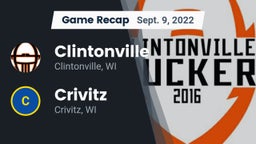 Recap: Clintonville  vs. Crivitz 2022
