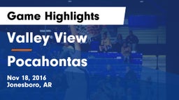 Valley View  vs Pocahontas  Game Highlights - Nov 18, 2016