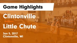 Clintonville  vs Little Chute  Game Highlights - Jan 5, 2017