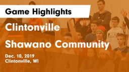 Clintonville  vs Shawano Community  Game Highlights - Dec. 10, 2019