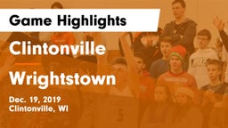 Clintonville  vs Wrightstown  Game Highlights - Dec. 19, 2019
