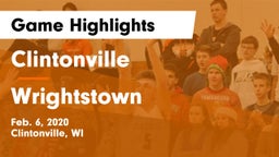 Clintonville  vs Wrightstown  Game Highlights - Feb. 6, 2020