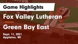 Fox Valley Lutheran  vs Green Bay East  Game Highlights - Sept. 11, 2021
