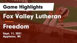 Fox Valley Lutheran  vs Freedom  Game Highlights - Sept. 11, 2021