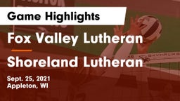 Fox Valley Lutheran  vs Shoreland Lutheran  Game Highlights - Sept. 25, 2021