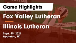 Fox Valley Lutheran  vs Illinois Lutheran  Game Highlights - Sept. 25, 2021