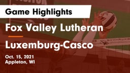 Fox Valley Lutheran  vs Luxemburg-Casco  Game Highlights - Oct. 15, 2021