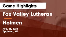 Fox Valley Lutheran  vs Holmen  Game Highlights - Aug. 26, 2022