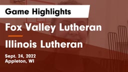 Fox Valley Lutheran  vs Illinois Lutheran  Game Highlights - Sept. 24, 2022