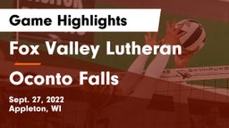 Fox Valley Lutheran  vs Oconto Falls  Game Highlights - Sept. 27, 2022