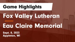 Fox Valley Lutheran  vs Eau Claire Memorial  Game Highlights - Sept. 8, 2023