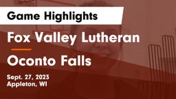 Fox Valley Lutheran  vs Oconto Falls  Game Highlights - Sept. 27, 2023