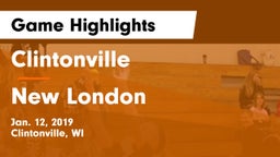Clintonville  vs New London  Game Highlights - Jan. 12, 2019