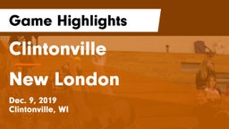 Clintonville  vs New London  Game Highlights - Dec. 9, 2019