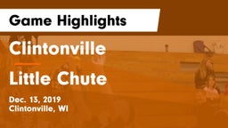 Clintonville  vs Little Chute  Game Highlights - Dec. 13, 2019