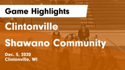 Clintonville  vs Shawano Community  Game Highlights - Dec. 5, 2020