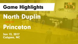 North Duplin  vs Princeton Game Highlights - Jan 13, 2017