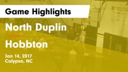 North Duplin  vs Hobbton Game Highlights - Jan 14, 2017