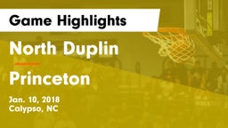 North Duplin  vs Princeton  Game Highlights - Jan. 10, 2018
